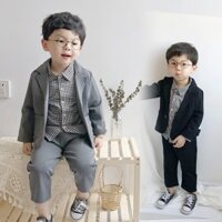 [HÀNG LOẠI 1] Set vest 3 chi tiết cho bé trai Bộ đồ vest bé trai đi tiệc
