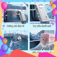 {hàng loại 1} Súng Nước Điện Bắn Nước Tự Động Cỡ Nhỏ Mini Mẫu Đồ Chơi Giá Rẻ Kiểu Lục Ngắn Cho Bé Phun Nước Chơi Bể Bơi