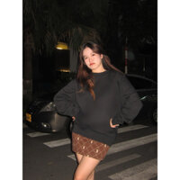 [HÀNG LOẠI 1] Váy ngắn hoạ tiết MLB trẻ trung, chất nỉ da cá, co giãn tốt