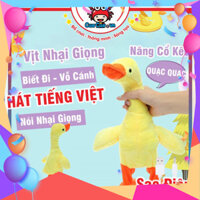 {hàng loại 1} Vịt nhại giọng biết nói biết đi biết hát - Vịt vàng poka bông nhại tiếng kêu quạc quạc vui nhộn đồ chơi th