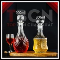 [HÀNG LOẠI 1] Vỏ chai rượu thủy tinh đẹp dung tích 900ml và 800ml dùng chắc rượu đãi tiệc - CM-M1508 - Topbanchaynhat