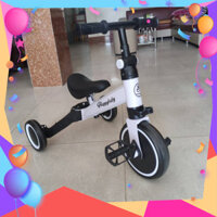 {hàng loại 1} Xe đạp 3 bánh cho bé từ 2 đến 5 tuổi sport Xe chòi chân thăng bằng có bàn đạp điều chỉnh độ cao yên DC024