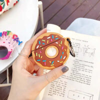 [Hàng loại Ốp case Airpods 1/2 bánh Donut silicon 3d cao cấp