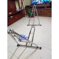HÀNG LOẠI TỐT Khung võng xếp inox thang vuông( Bao gồm khung và lưới tặng kèm màn võng)