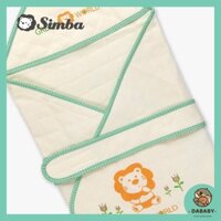 [Hàng mới 100%, không bao bì] Khăn choàng quấn bé 2 trong 1 vải bông Cotton - Simba Đài Loan