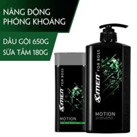 Hàng mới Combo Dầu gội 650g+Sữa tắm 180g X-Men for Boss Motion (CH)