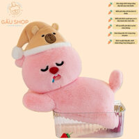 [Hàng mới] Gấu bông ❤️ Loopy ❤️ Loopy nằm ngủ nón capybara hàng nhập cao cấp bông mịn siêu dễ thương  FREE GÓI QUÀ
