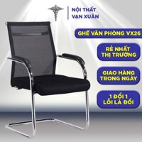 [HÀNG MỚI] Ghế văn phòng VX26 ghế làm việc chân quỳ lưng vừa lưới cao cấp - Nội Thất Vạn Xuân
