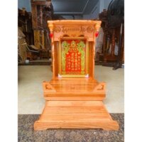 [HÀNG MỚI GIÁ RẺ] - Bàn thờ ông địa tủ thờ thổ địa thần tài gỗ xoan đào đẹp ngang 42cm