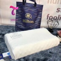 HÀNG MỚI- Gối Cao Su Non Yên Ngựa Vân Massage Hilton Hotel - Gối Cao Su Non Nhập Khẩu