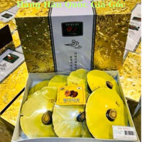 [HÀNG MỚI] Nấm Linh Chi Vàng Chanh Hộp Kim Tuyến Vàng Hàn Quốc, Hộp quà biếu sang trọng 1kg