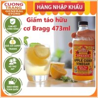 (Hàng mới) Nước uống giấm táo mật ong hữu cơ Bragg 473ml nhập khẩu Mỹ