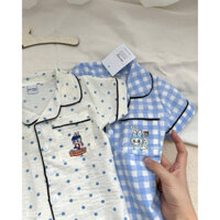 [HÀNG MỚI] Pijama cho bé trai và bé gái chất liệu thoáng mát, in hình labubu hottrend