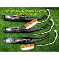 Hàng mới: Pô móc nỉ ấm chế ốp jupiter và chụp đít tfx +  cổ bắn titan GẮN MỌI LOẠI XE (có clip test)