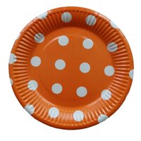 Hàng Mới Về 10 Chiếc Dự Tiệc Cung Cấp 7 Inch Chấm Giấy Khay Bánh Dùng Một Lần Barbecue Plate