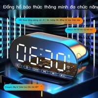 [HÀNG MỚI VỀ] AI thông minh loa Bluetooth không dây loa siêu trầm mini đồng hồ điện tử sinh viên b