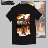 [HÀNG MỚI VỀ] Áo thun Attack On Titan - Poster Anime Hoạt Hình cực chất giá rẻ nhất