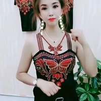 Hàng Mới Về Áo Thun Sát Nách Dáng Ôm Đính Đá Lấp Lánh Thời Trang Quyến Rũ Cho Nữ [Giảm Giá 40%] Hàng Mới Về]