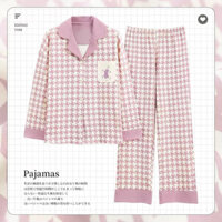 (HÀNG MỚI VỀ) Bộ Mặc Nhà Pyjamas Có Cổ 100% Cotton Mềm Mịn, Thoải Mái Đem Đến Sự Thoải Mái Cho Người Dùng