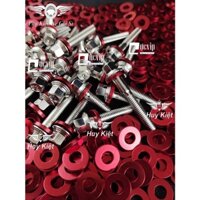 (Hàng Mới Về) BỘ ỐC LỐC MÁY SALAYA THÁI + LÔNG ĐỀN NHÔM ĐỎ CHO SIRIUS,VARIO,WAVE,DR,FU,RAIDER,SATRIA,SH,EX,AB,SONIC,WIN