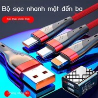 [HÀNG MỚI VỀ] Bộ sạc một đến ba phù hợp cho Huawei OPPO Apple Android Cáp sạc nhanh đa chức năng b