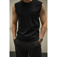 Hàng Mới Về Cao Cấp Dụng Cụ Mỹ Cổ Nhỏ Áo Thun Không Tay Nặng Áo Vest Hút Mồ Hôi Thoáng Khí Bên Trong Tough Guy Thể Thao Nam 3.24