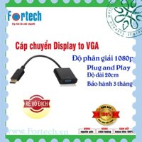 [Hàng mới về] Cáp chuyển Display Port to VGA Adapter.