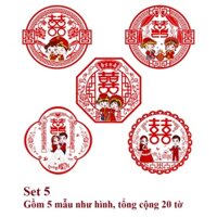 [Hàng mới về] CHỮ HỶ DÁN KÍNH TRANG TRÍ ĐÁM CƯỚI