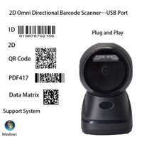 Hàng Mới Về Có Dây Usb 1D 2D Mã Vạch Qr Mã Nền Tảng Đầu Đọc Đa Hướng Máy Quét Máy Tính Để Bàn