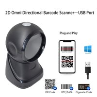 Hàng Mới Về Có Dây Usb 1D 2D Mã Vạch Qr Mã Nền Tảng Đầu Đọc Đa Hướng Máy Quét Máy Tính Để Bàn