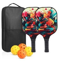 [HÀNG MỚI VỀ] COMBO 2 chiếc vợt PICKLEBALL + 4 bóng, Vợt bóng bàn cao cấp *HÀNG CÓ SẴN*