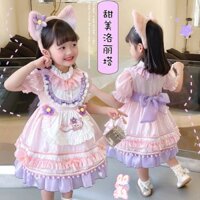 Hàng Mới Về Đầm Công Chúa lolita Tay Ngắn Phong Cách Hàn Quốc Thời Trang Mùa Hè 2023