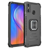 Hàng mới về Dành cho Tecno Spark 6 Go Fierce Warrior Series Armor Bao gồm tất cả Hợp kim nhôm chống sốc + Vỏ bảo vệ TPU có giá đỡ nhẫn