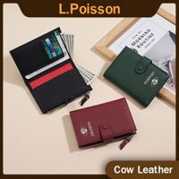 Hàng Mới Về Giá Đỡ Hộ Chiếu RFID Chặn Chức Năng Hasp Da Bò Ví Du Lịch Có Túi Zip
