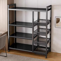 [HÀNG MỚI VỀ] Giá lưu trữ nhà bếp, giỏ rau củ, sàn nhiều tầng, lò vi sóng, dụng cụ nấu ăn, tổ chức