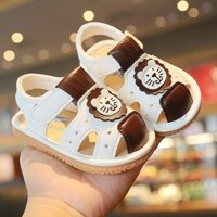Hàng Mới Về = Giày Sandal Cho Bé Tập Đi Dép Bé Trai Mùa Xuân 2023 Giày Bé Trai Bé Gái 0-1 Tuổi Bé Gái Bé Gái Giày La Hét Đế Mềm Giày Tập Đi