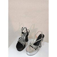 [HÀNG MỚI VỀ] GIÀY SANDAL DÂY PHỦ ĐÁ HÀNG CAO CẤP GÓT LY 14 PHÂN SIÊU TÔN DÁNG