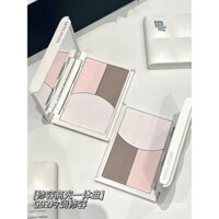 [Hàng mới về ~✨] Gogo Dance Contouring Highlight One-Piece Plate Ba màu Matte Pearlescent Brightening Facial Silhouette Nose Shadow Tấm toàn diện F