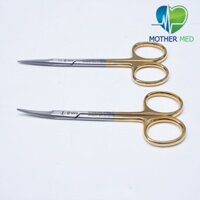 {Hàng mới về}  Kéo cắt chỉ cong và thẳng chuôi vàng 10.5cm dùng trong y tế, phẫu thuật spa( bao hấp , sấy)