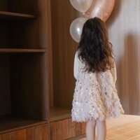 Hàng Mới Về Mới Set Đồ Công Chúa Mùa Thu 2023 Gồm Áo Không Tay Đính Kim Tuyến Và Tua Rua Thời Trang Cho Bé Gái