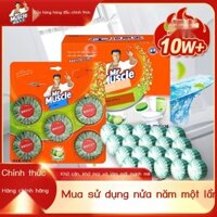 [HÀNG MỚI VỀ] Mr. Mạnh Mẽ Khối Bồn Cầu Bồn Cầu Làm Sạch Mạnh Mẽ Bồn Cầu Sapphire Blue Bubble Khử M
