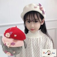 [Hàng Mới Về] Mũ beret Vải Len Dễ Thương Cho Bé Gái