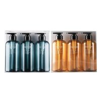 [Hàng mới về] Set 3 chai rỗng 500ml đựng dầu gội / sữa tắm tiện dụng