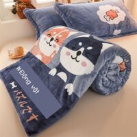 [HÀNG MỚI VỀ] Tấm trải giường bằng lông cừu san hô, chăn mỏng, chăn flannel sữa, chăn ngủ ấm, tấm
