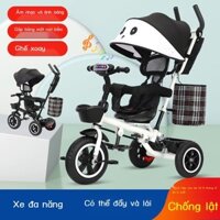 [HÀNG MỚI VỀ] Xe đạp ba bánh trẻ em 1-3-5 tuổi xe đạp lớn nhẹ xe đẩy em bé 2-6 xe đạp bé gái