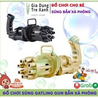 😍HÀNG MỚI VỀ😍Đồ Chơi Bắn Bong Bóng Xà Phòng 6 Lòng +Tặng Kèm 1 Lọ Xà Phòng Đi Kèm