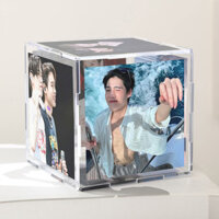 ✨Hàng Mới Về✨Giải thích tình yêu của tôi với trái tim bạn ngộ nghĩnh Acrylic BKPP Đồ trang trí khâu ba chiều Phòng trong suốt Khối Rubik sáu mặt✨Giảm giá✨