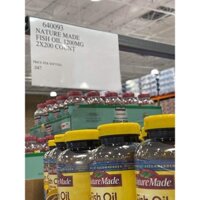 [HÀNG MỸ 100%] VIÊN UỐNG DẦU CÁ NATURE MADE FISH OIL 1200mg 360mg OMEGA 3 200 VIÊN