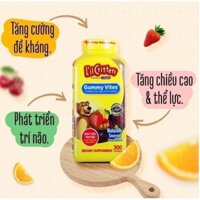 [HÀNG MỸ AIR] Kẹo Dẻo GẤU GUMMY - Bổ Sung Vitamin Và Khoáng Chất Cho Trẻ L'il Critters Gummy Vites 300 Viên.