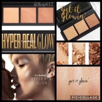 (Hàng Mỹ 🇺🇸) BẢNG PHẤN MẮT HIGHLIGHT MAC HYPER REAL GLOW FLASH 3 ô màu